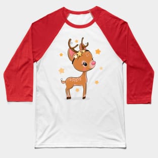 Cute Reindeer Baseball T-Shirt